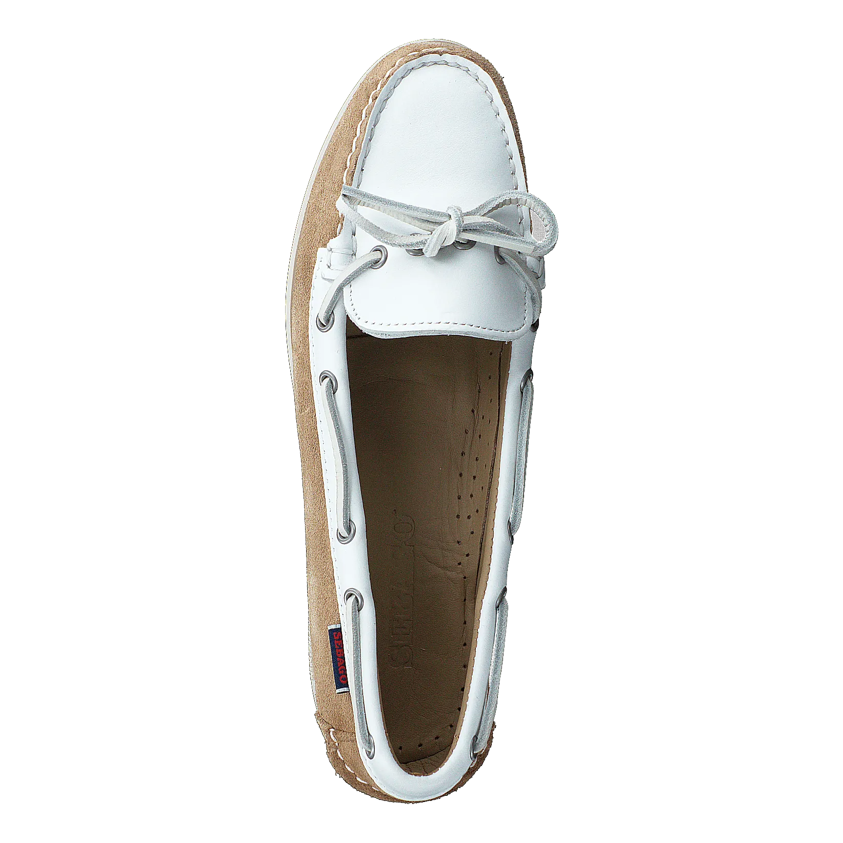 Nina Suede Lea W Ltbeige-white