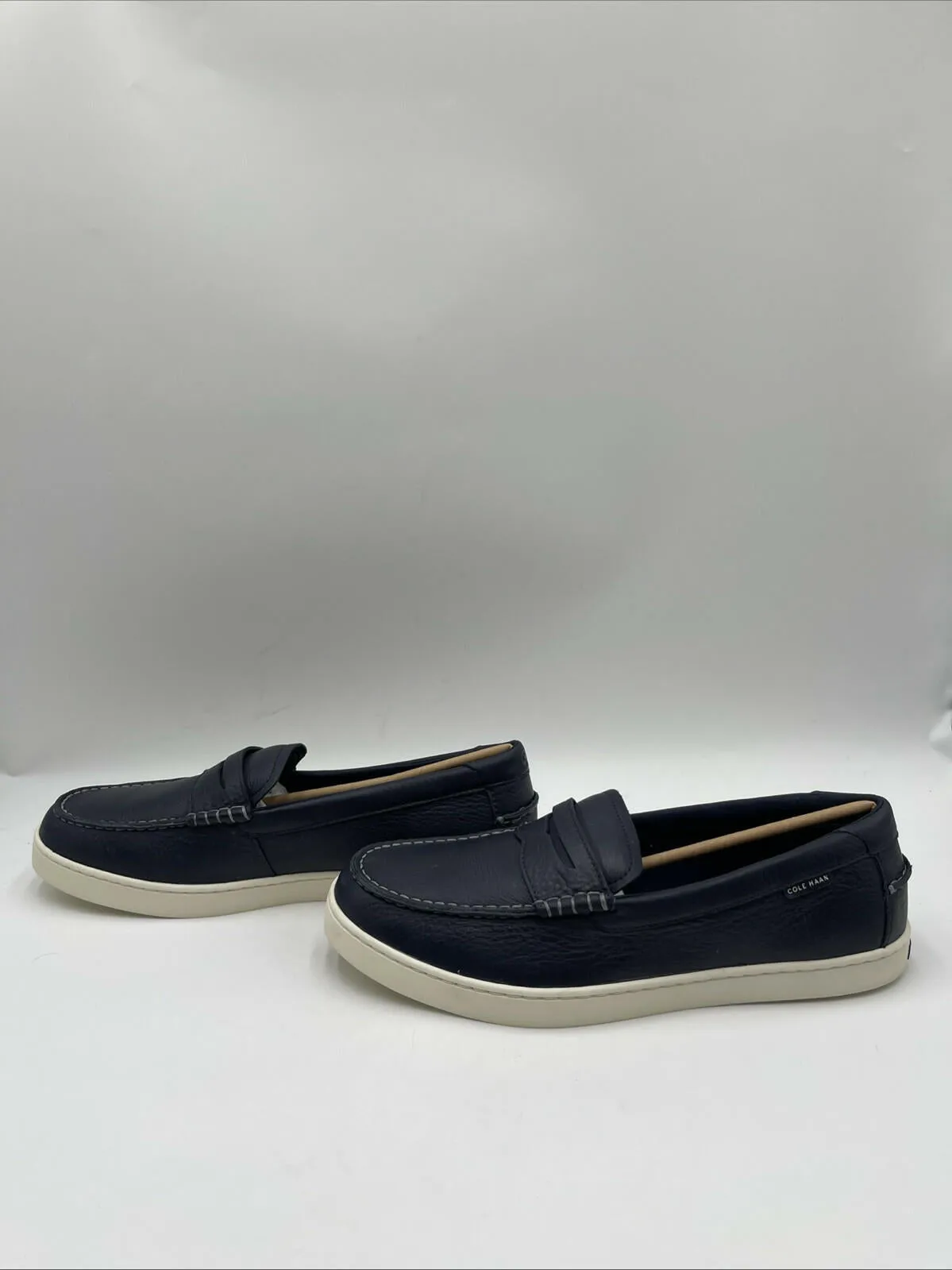 NWB Cole Haan Men's Nantucket Penny Loafers Navy Blue Size 12M