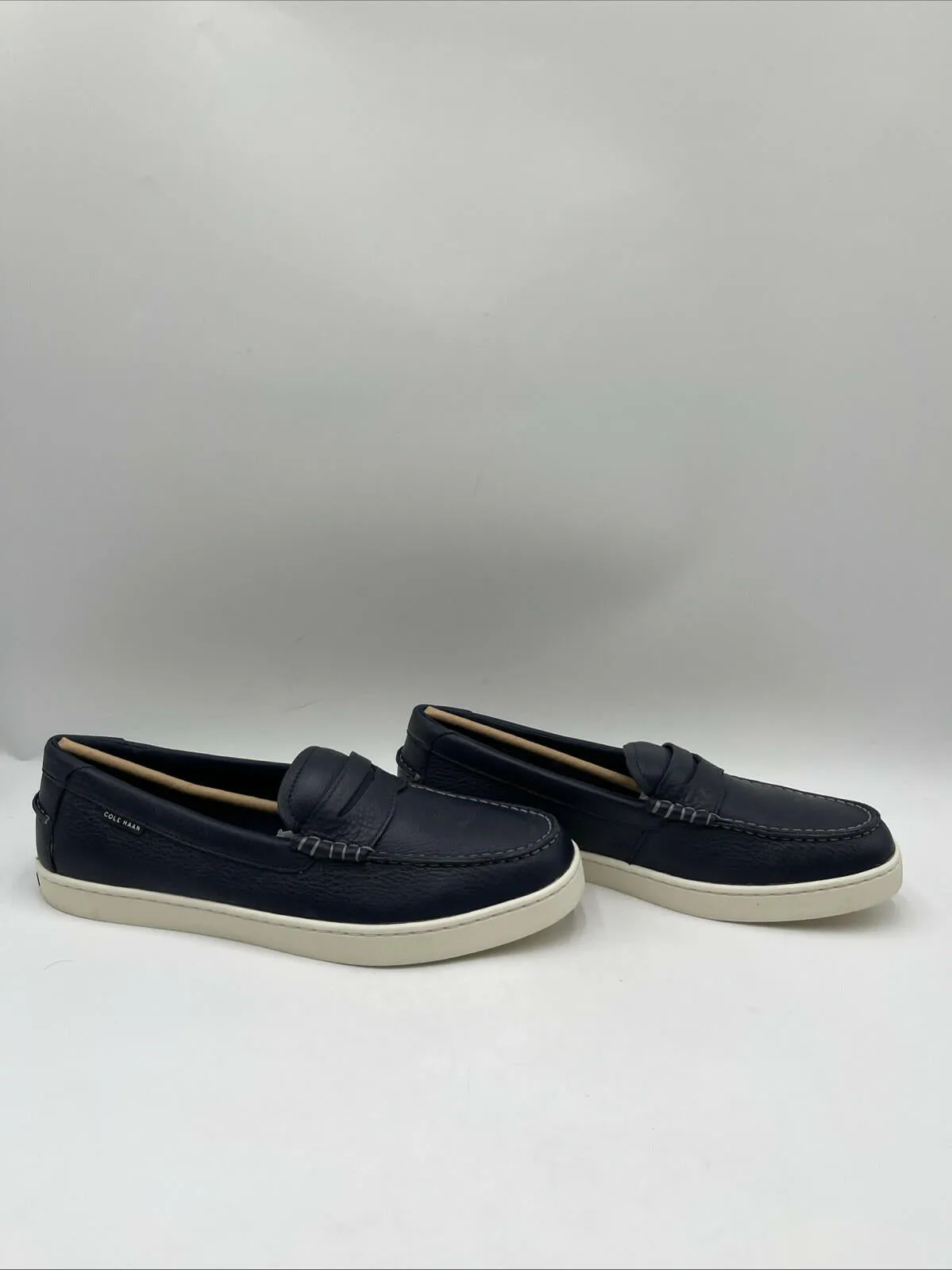 NWB Cole Haan Men's Nantucket Penny Loafers Navy Blue Size 12M