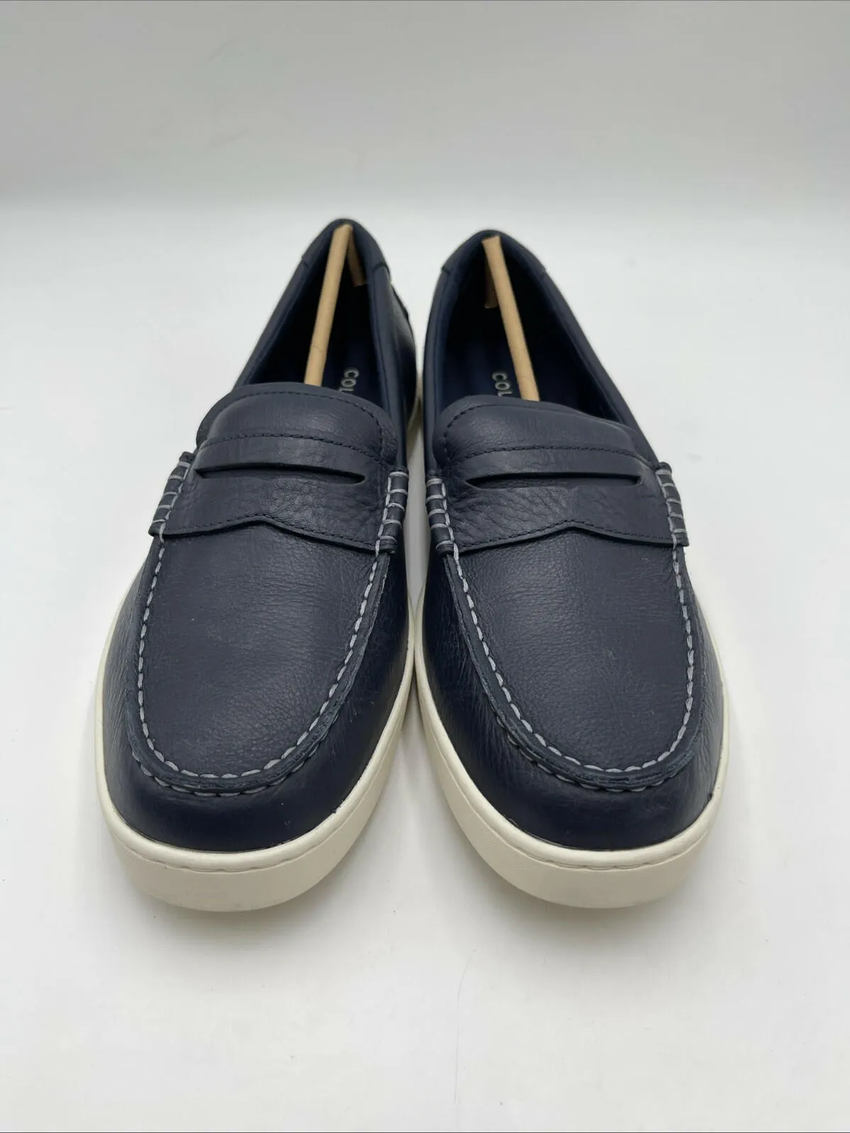 NWB Cole Haan Men's Nantucket Penny Loafers Navy Blue Size 12M