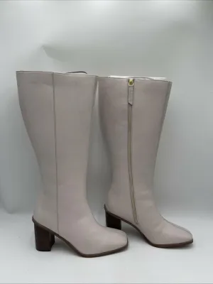 NWB Journee Collection Women's Tamori Knee High Boots White Size 10WC