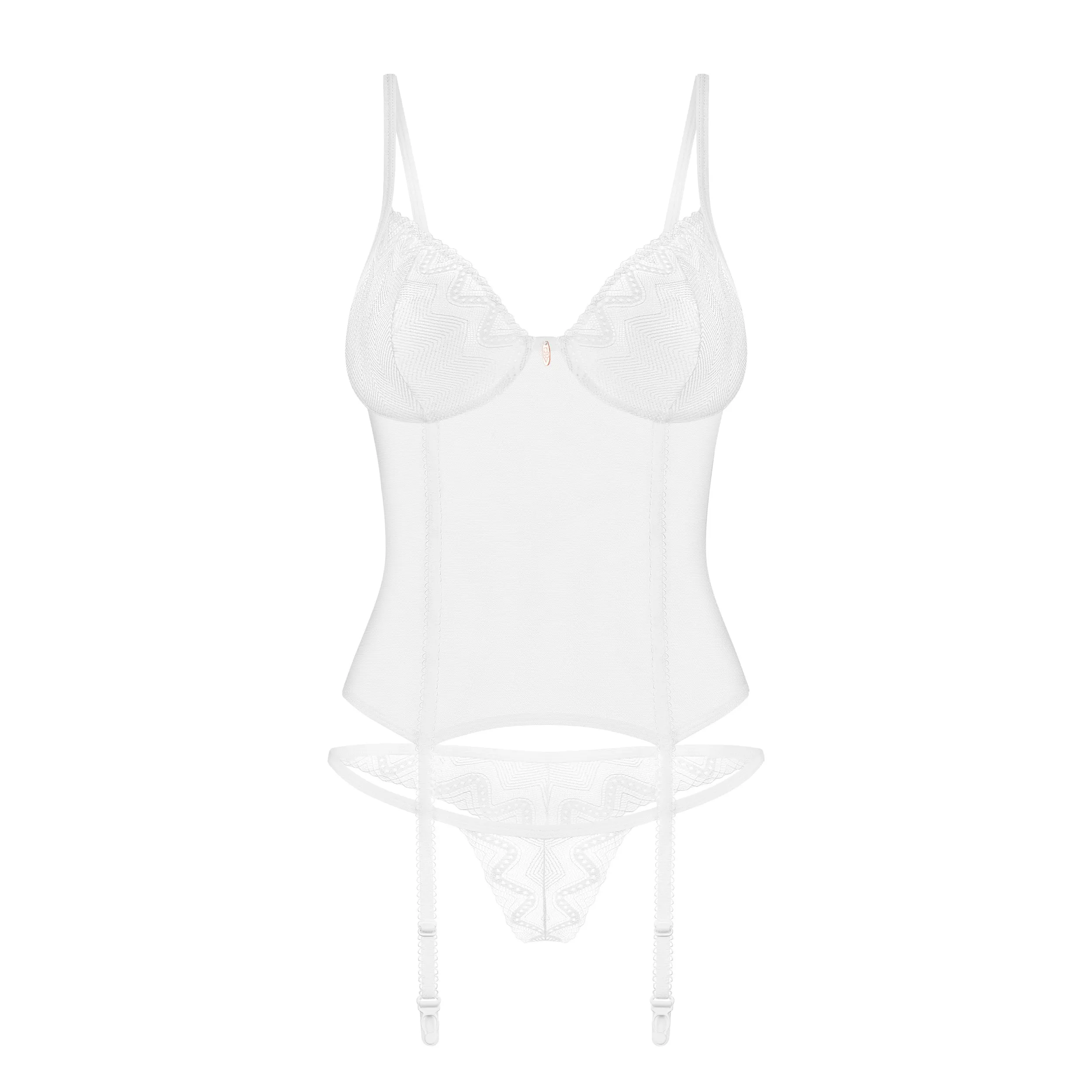 Obsessive Alissium Corset & Culotte Blanc
