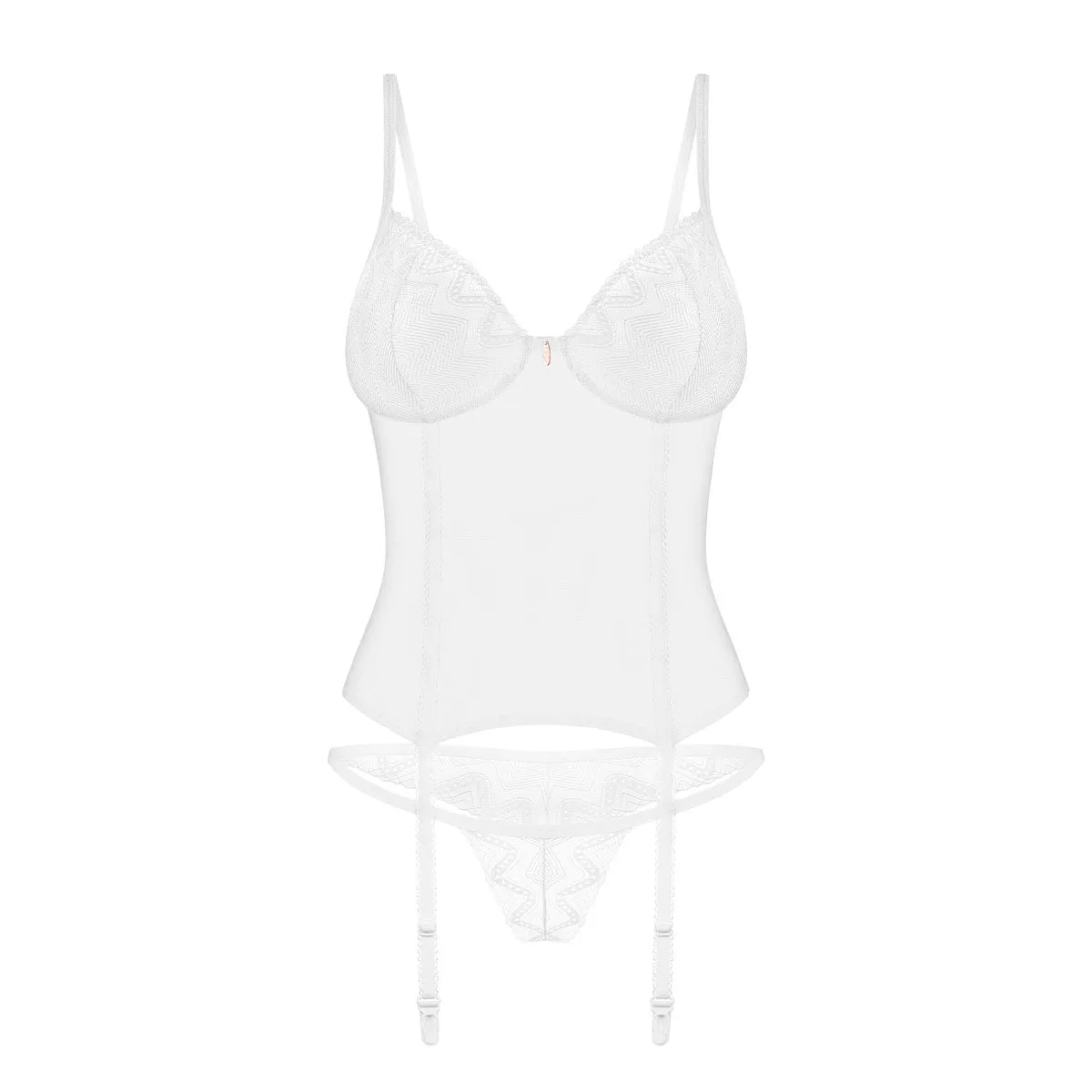 Obsessive - Alissium corset & thong White M/L