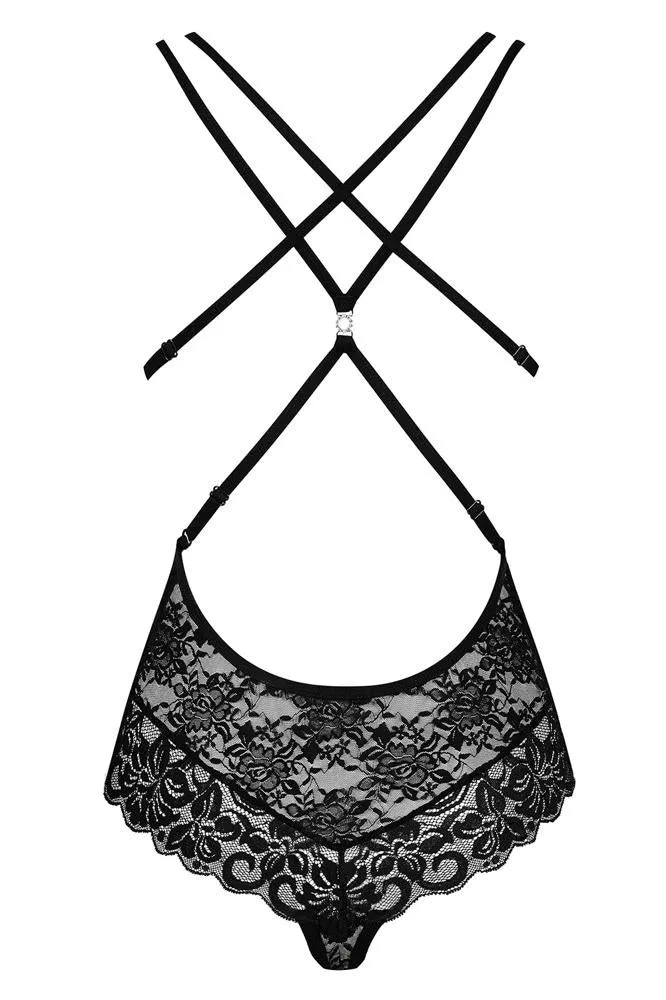 Obsessive Black Lace Teddy