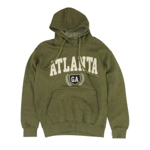 Olive Graphic Hoodie Pullover
