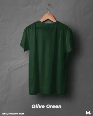 Olive green mens t shirt