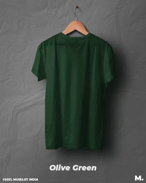 Olive green mens t shirt