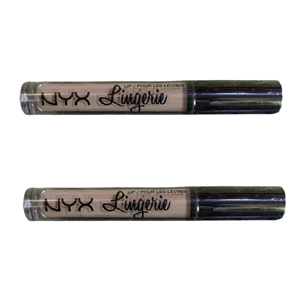 Pack of 2 NYX Lip Lingerie Matte Liquid Lipstick, Corset # LIPLI09