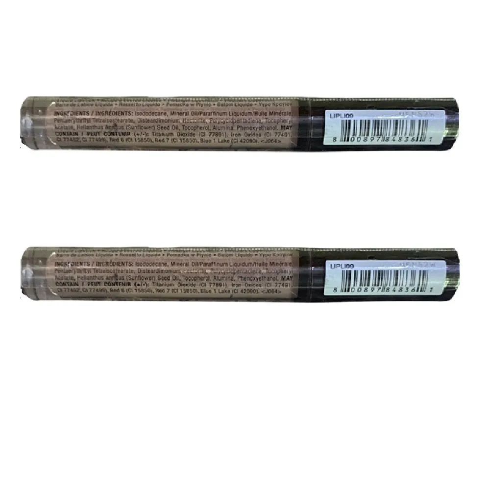 Pack of 2 NYX Lip Lingerie Matte Liquid Lipstick, Corset # LIPLI09