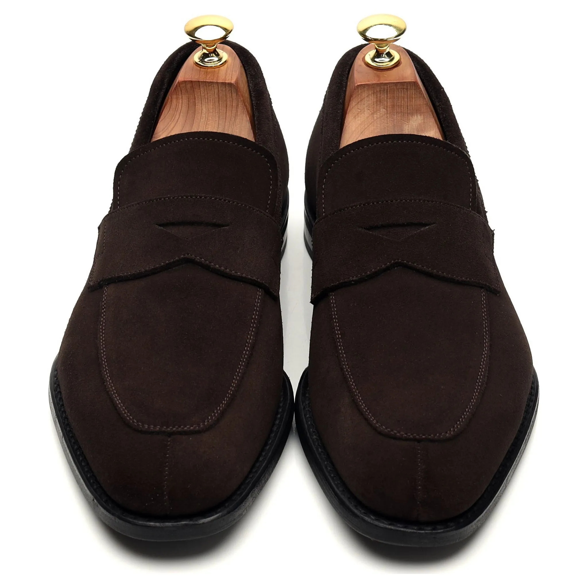 'Parham' Dark Brown Suede Loafers UK 7 F