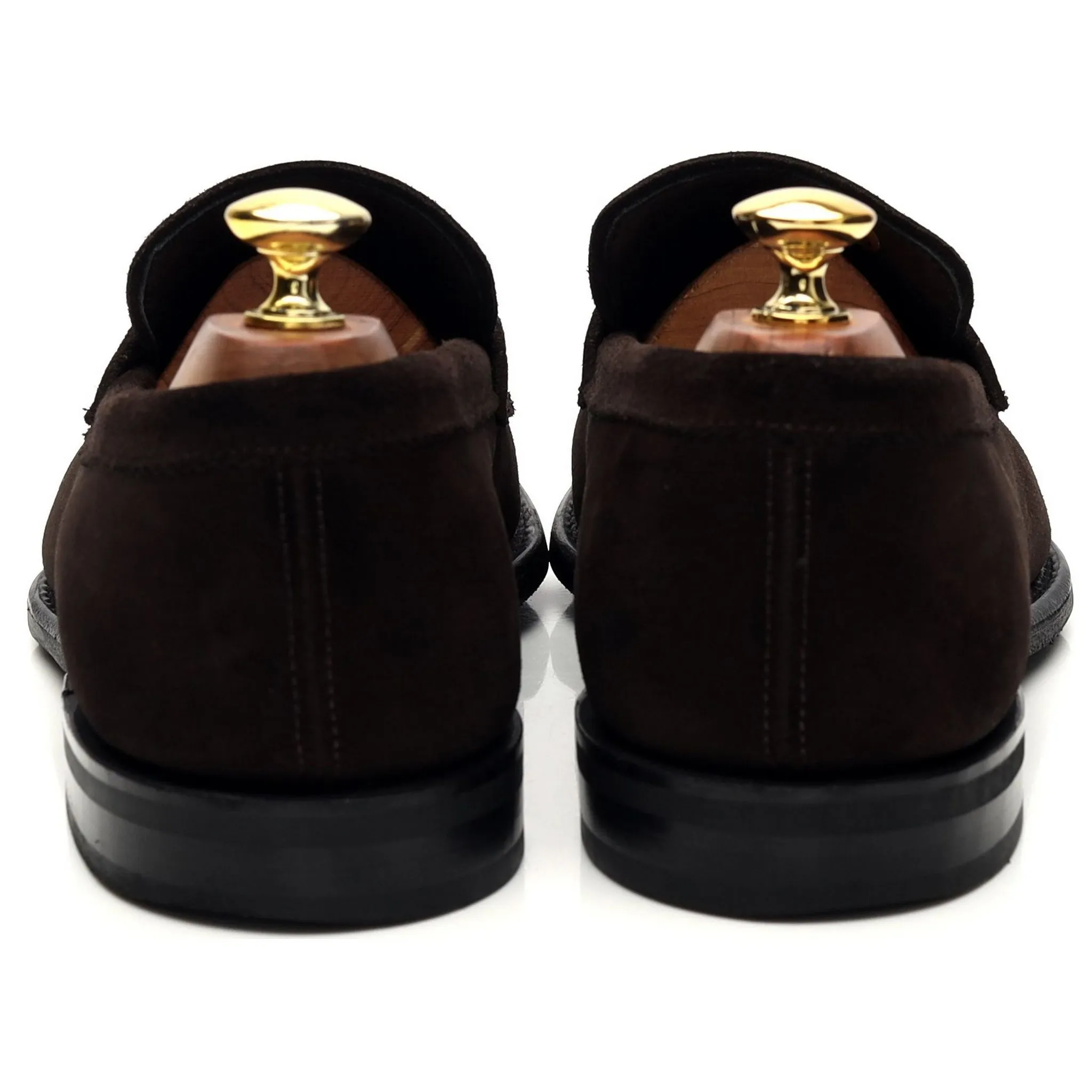 'Parham' Dark Brown Suede Loafers UK 7 F