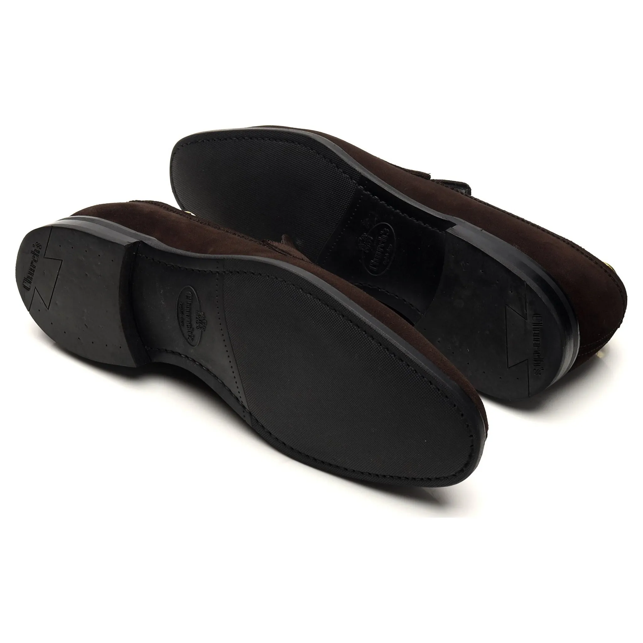 'Parham' Dark Brown Suede Loafers UK 7 F
