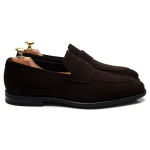'Parham' Dark Brown Suede Loafers UK 7 F