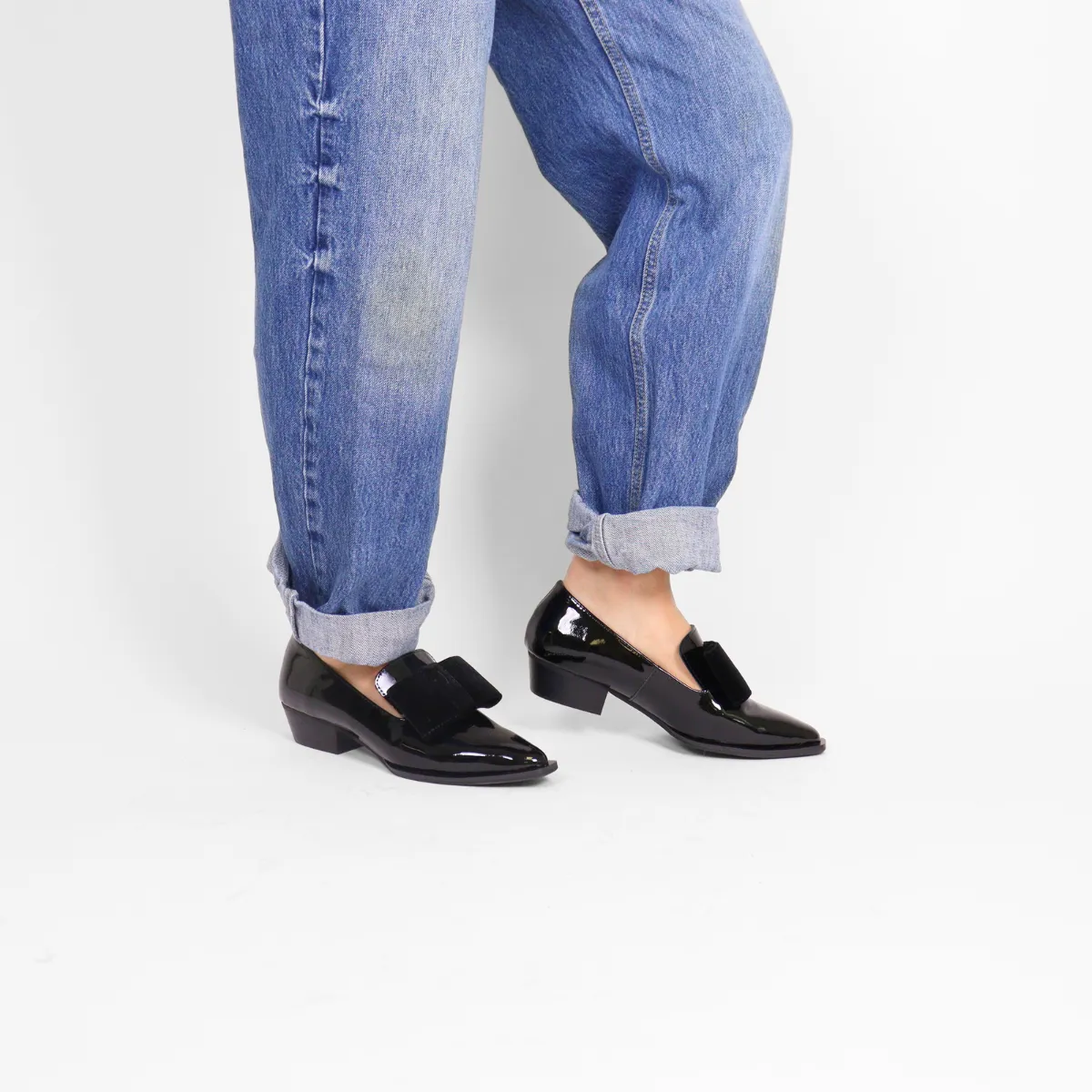 Pat & Bow Black