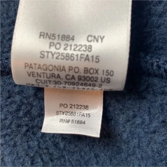 Patagonia Better Sweater peacoat Size Small Blue