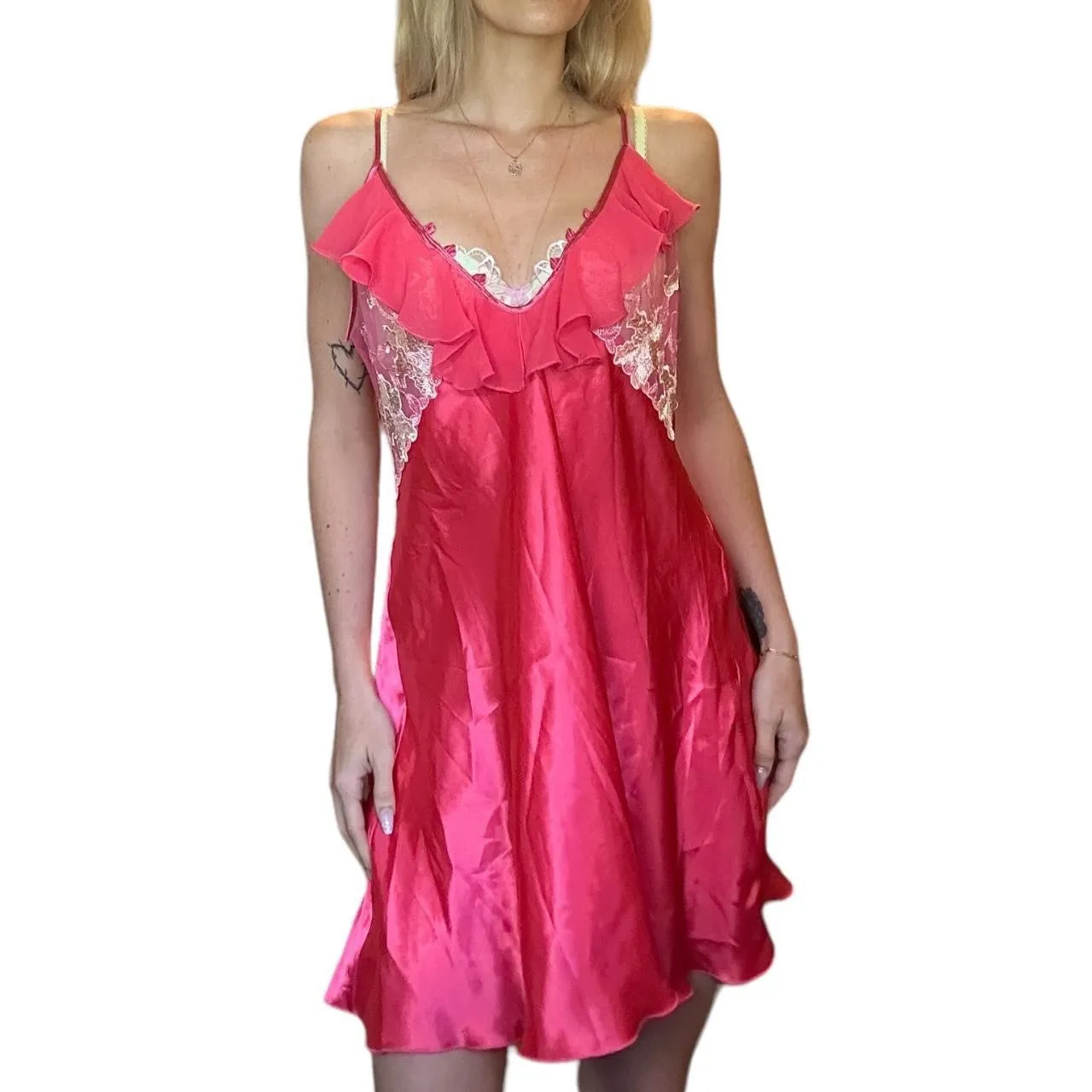 Pink Satin Slip