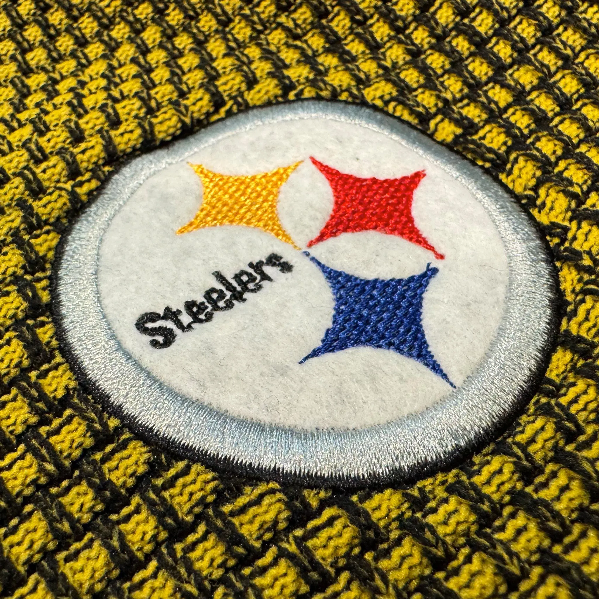 Pittsburgh Steelers Pullover Logo Waffle Hoodie