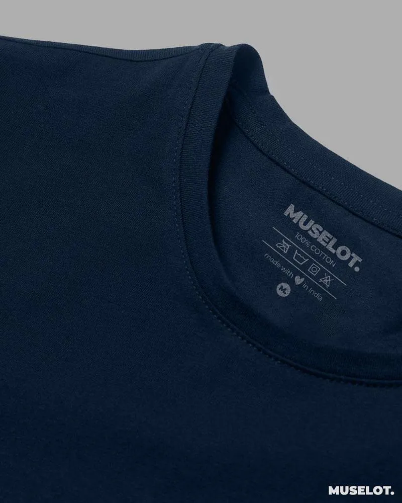 Plain navy blue mens t shirt