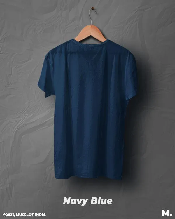Plain navy blue mens t shirt