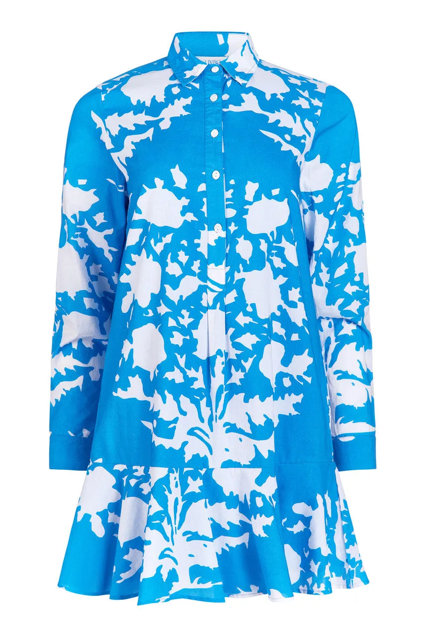 Polly Dress (Tufts Blue Bouquet)