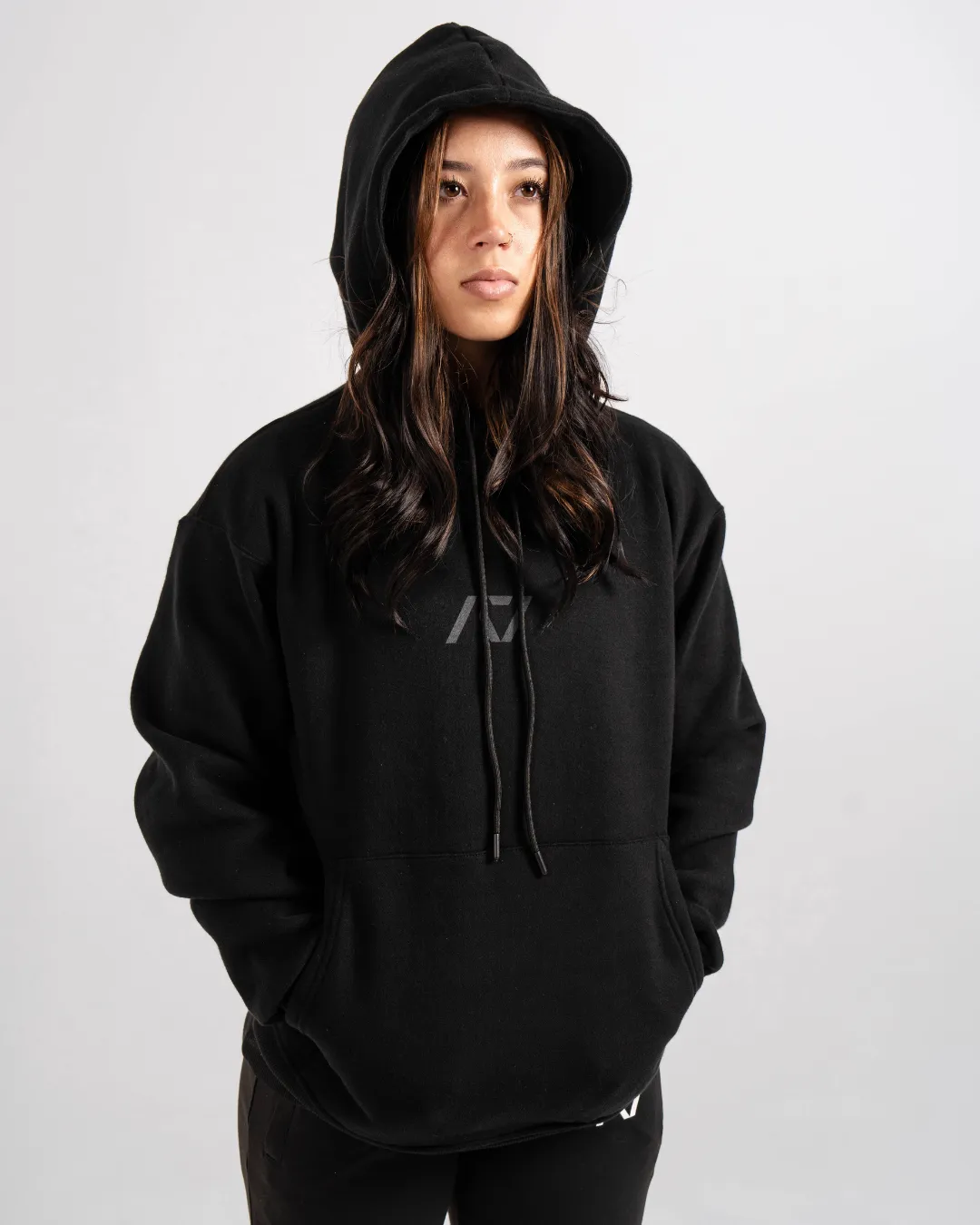 Powerlifting Unisex Non Bar Grip Hoodie - Shadow Stone Black
