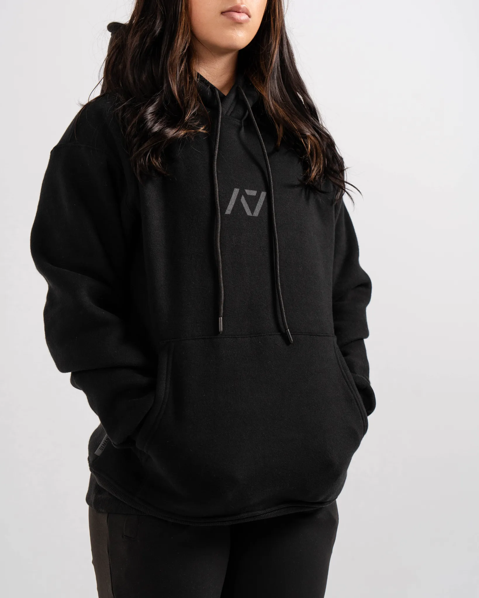 Powerlifting Unisex Non Bar Grip Hoodie - Shadow Stone Black
