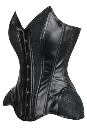 PVC Overbust Corset with Hip Panels