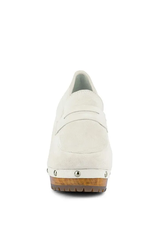 Rag & Co OSAGE Clogs Loafers in Fine Suede