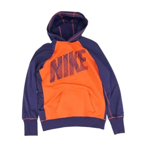 Red Color Block Hoodie