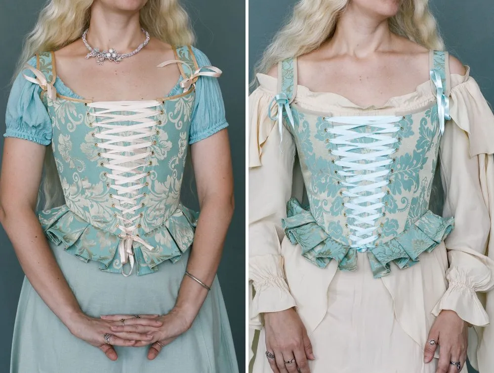 Renaissance overbust corset and shirt