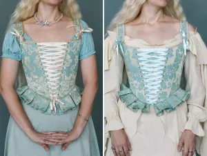 Renaissance overbust corset and shirt