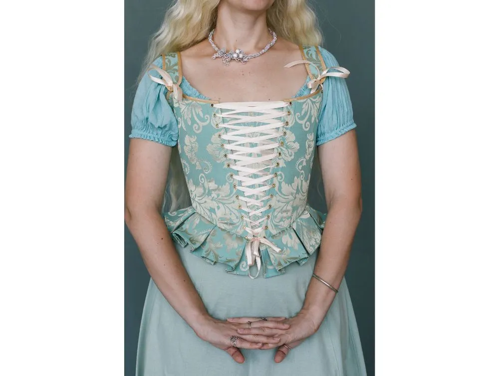 Renaissance overbust corset and shirt