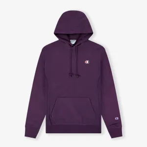 Reverse Weave Small C Hoodie - Purple