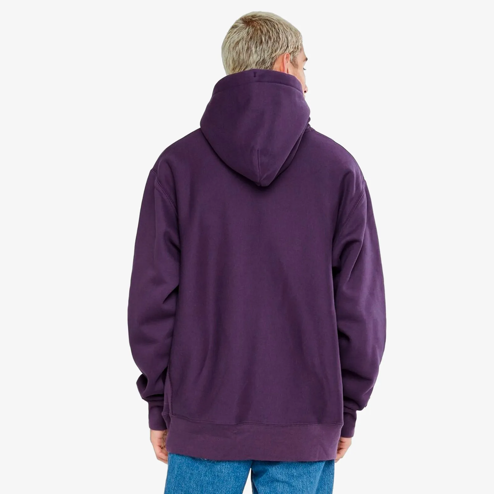 Reverse Weave Small C Hoodie - Purple