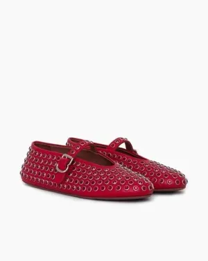 Rhinestone Flats Crystal Studded Mary Jane Loafers