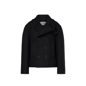 Saint Laurent överdimensionerad jungfru peacoat