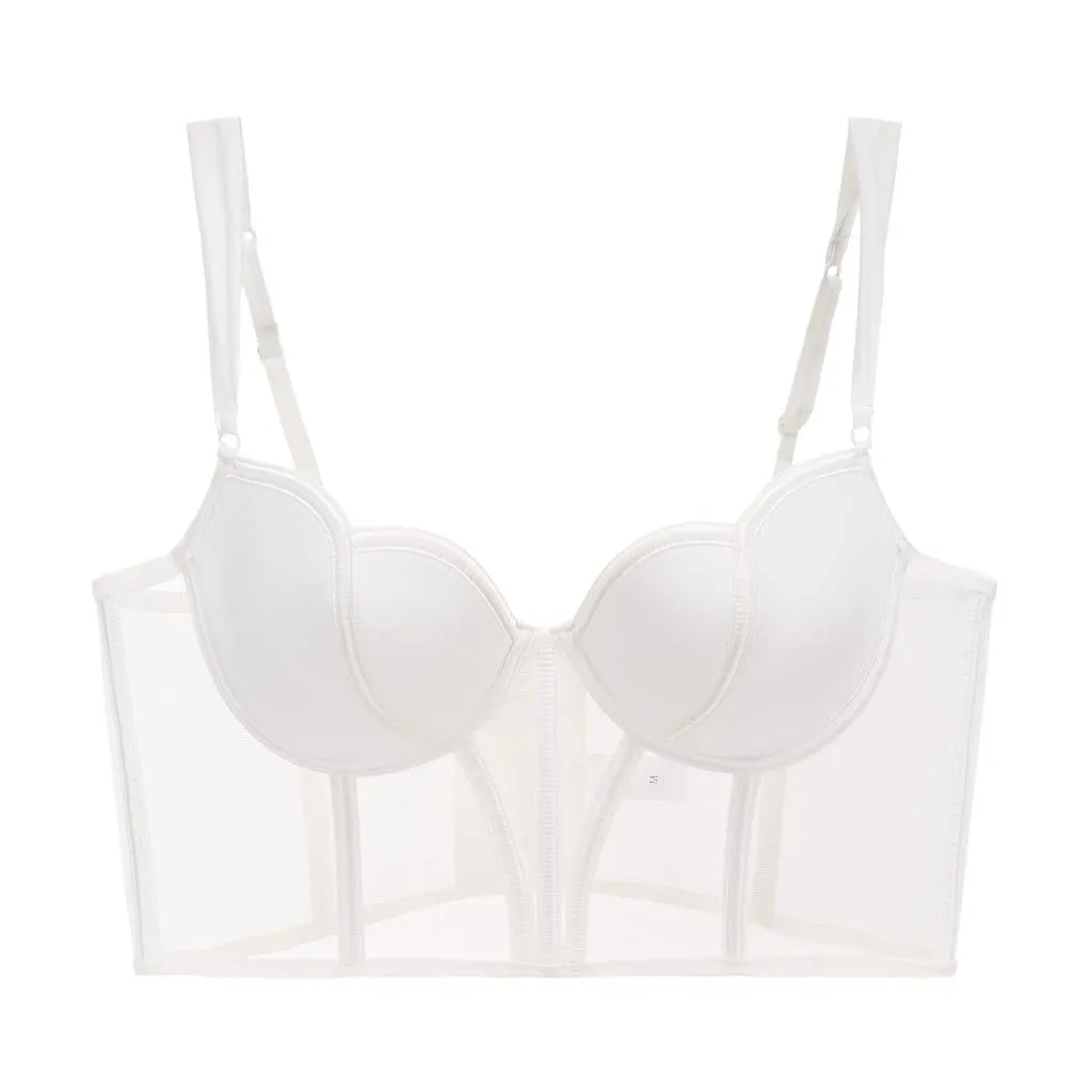 Scoop Cup Corset Bra and Panty Set