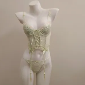 Seraphina Lace Bustier vintage Lingerie Set