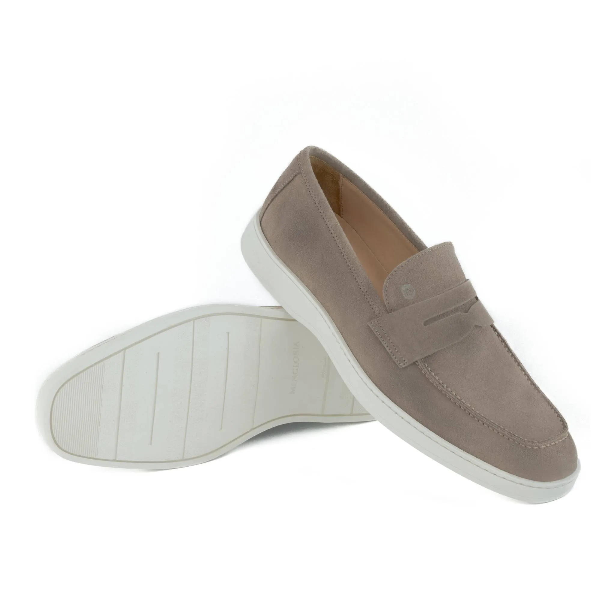 Serene Suede Loafer | Beige