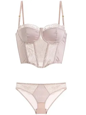 Sexy Satin Bustier Corset Lingerie