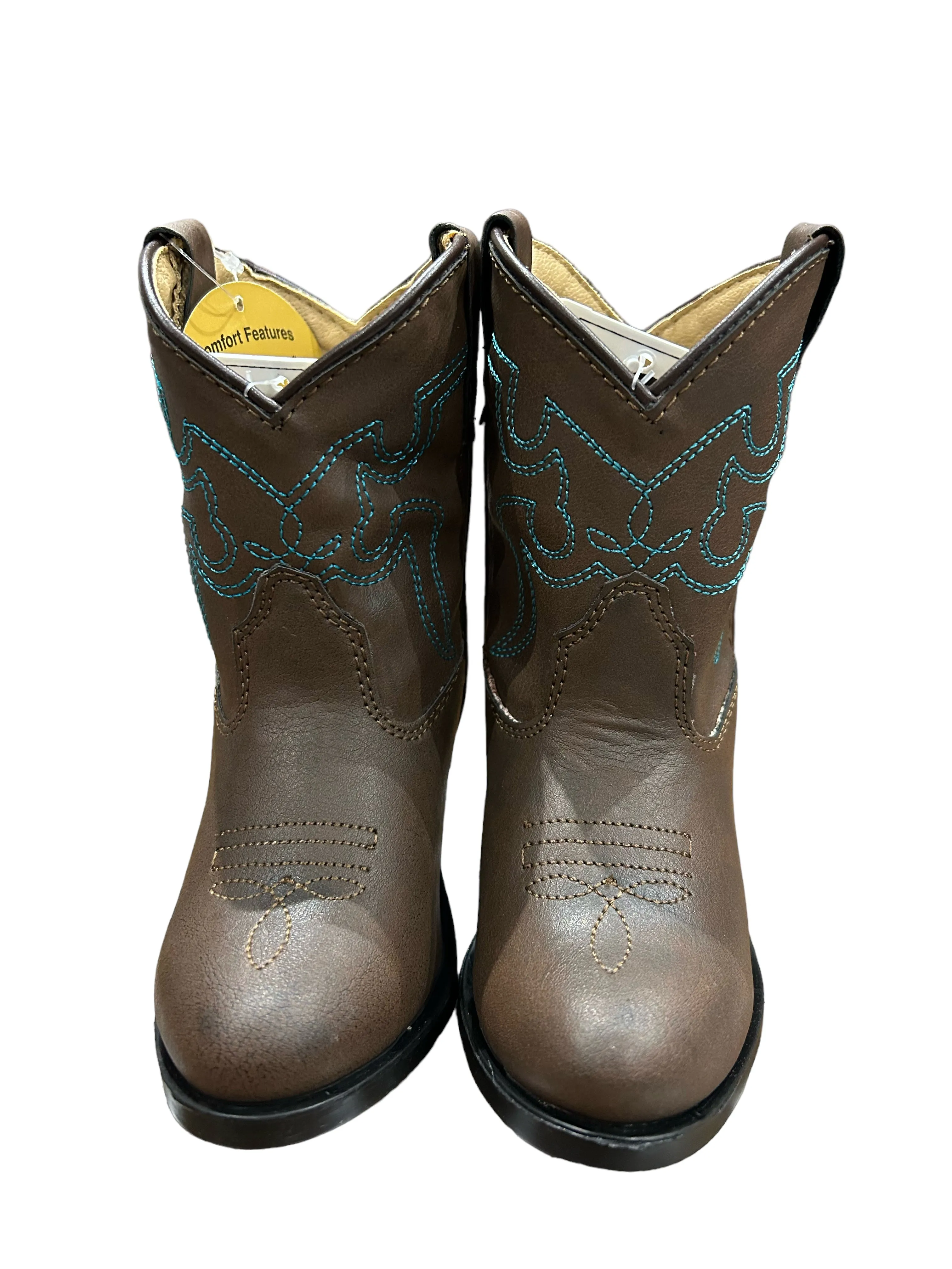 Smoky Mountain Boots 1623T Monterey Brown/Blue Western Toddler Boots