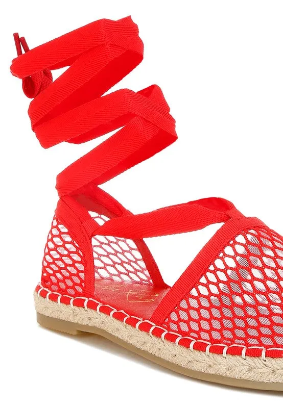 Sonara Mesh Flat Espadrille Sandals