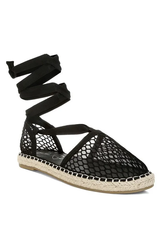 Sonara Mesh Flat Espadrille Sandals
