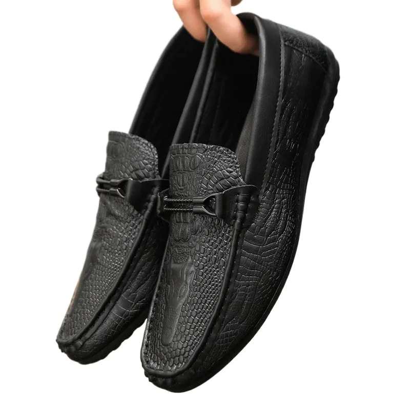 Spring and autumn social guy casual shoes trendy shoes Doudou shoes men lazy shoes cover feet and pedal men's shoes cross-border