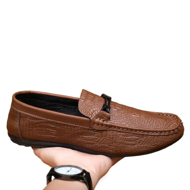 Spring and autumn social guy casual shoes trendy shoes Doudou shoes men lazy shoes cover feet and pedal men's shoes cross-border