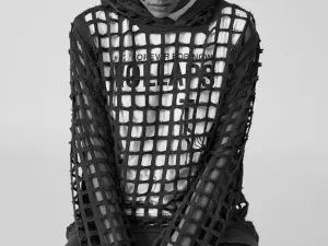 S/S 2006 ‘Icarus Surgit’ Cut Out Hoodie by Raf Simons