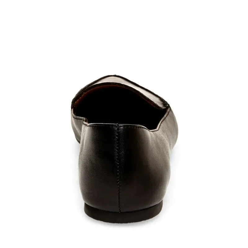 Steve Madden Feather Black Leather