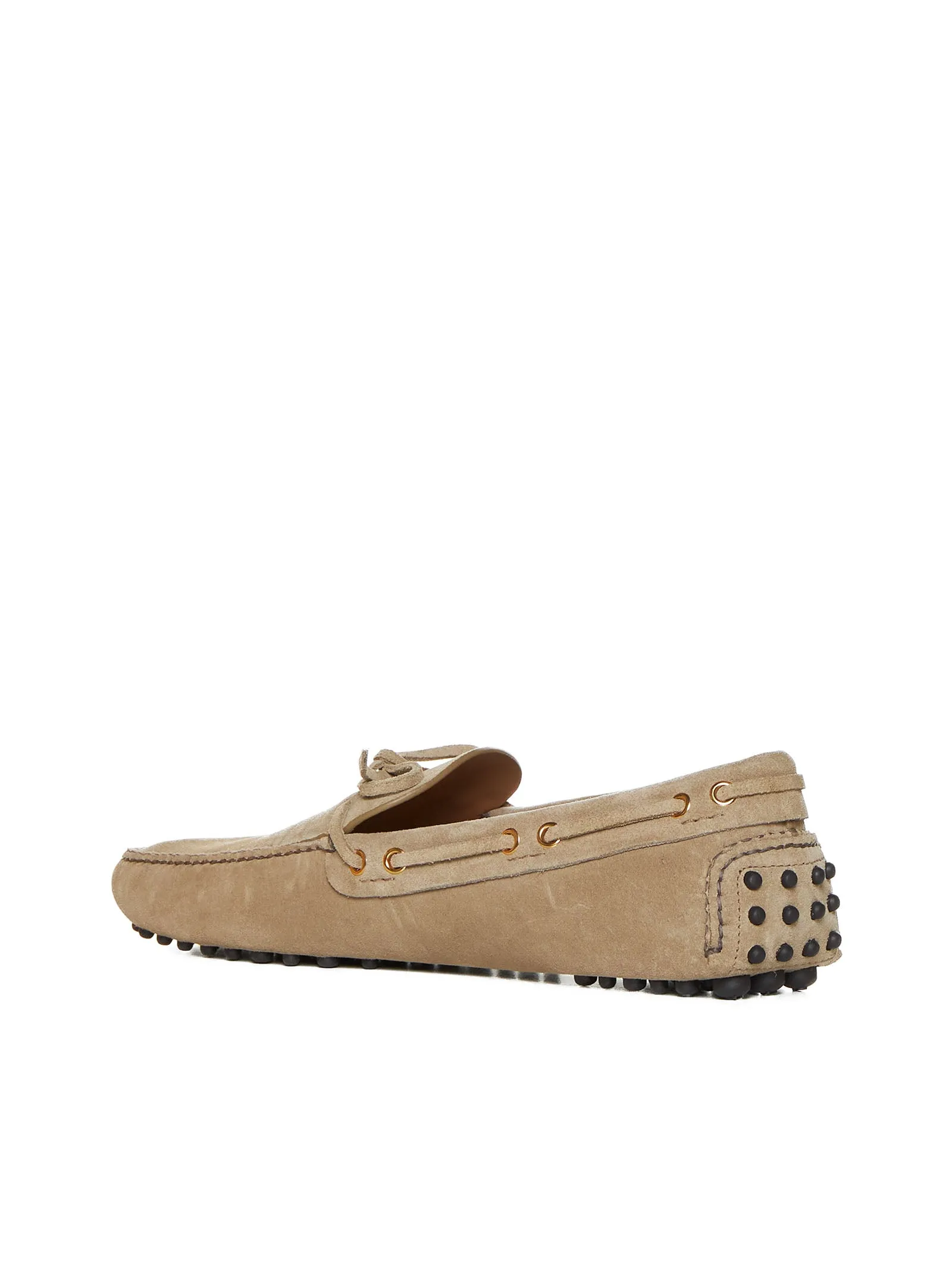Suede boat loafers