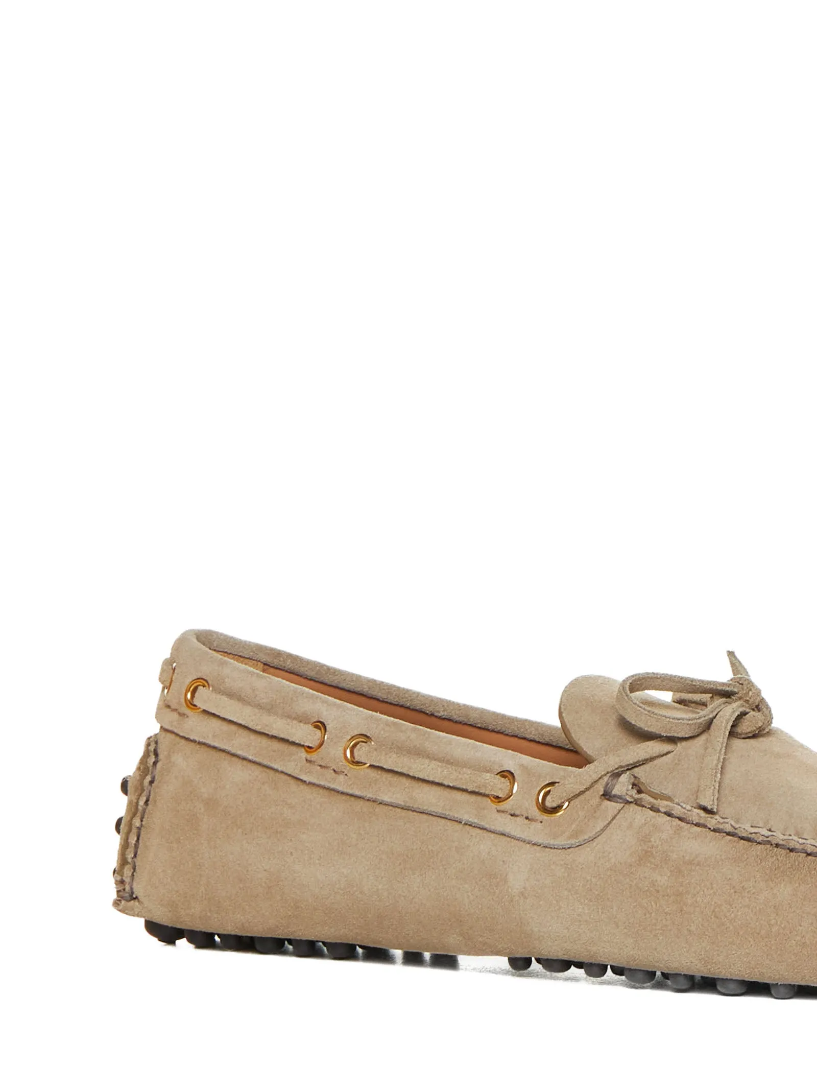 Suede boat loafers