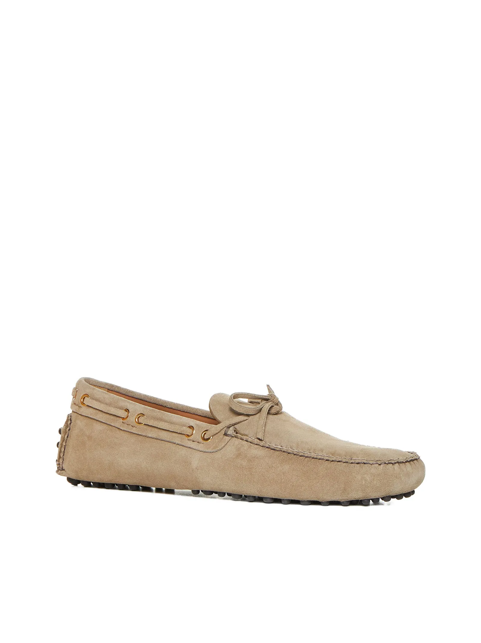 Suede boat loafers